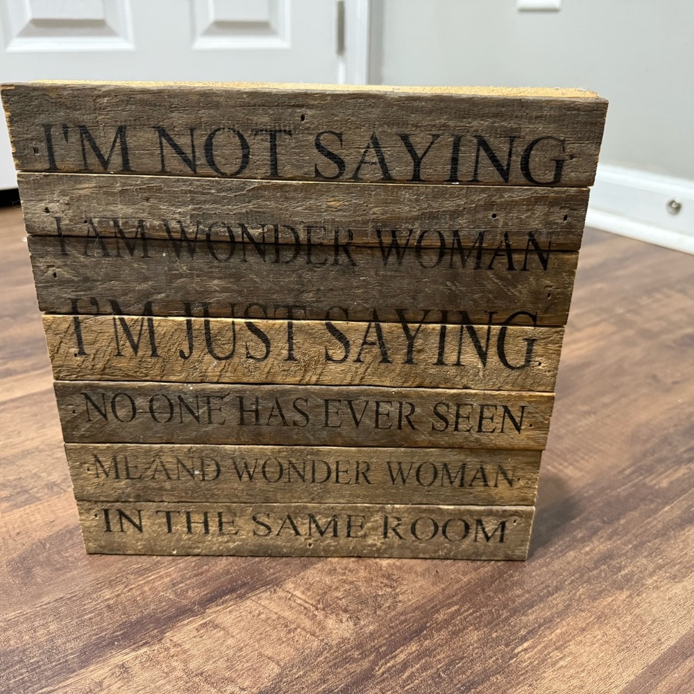 Wooden Quote Sign